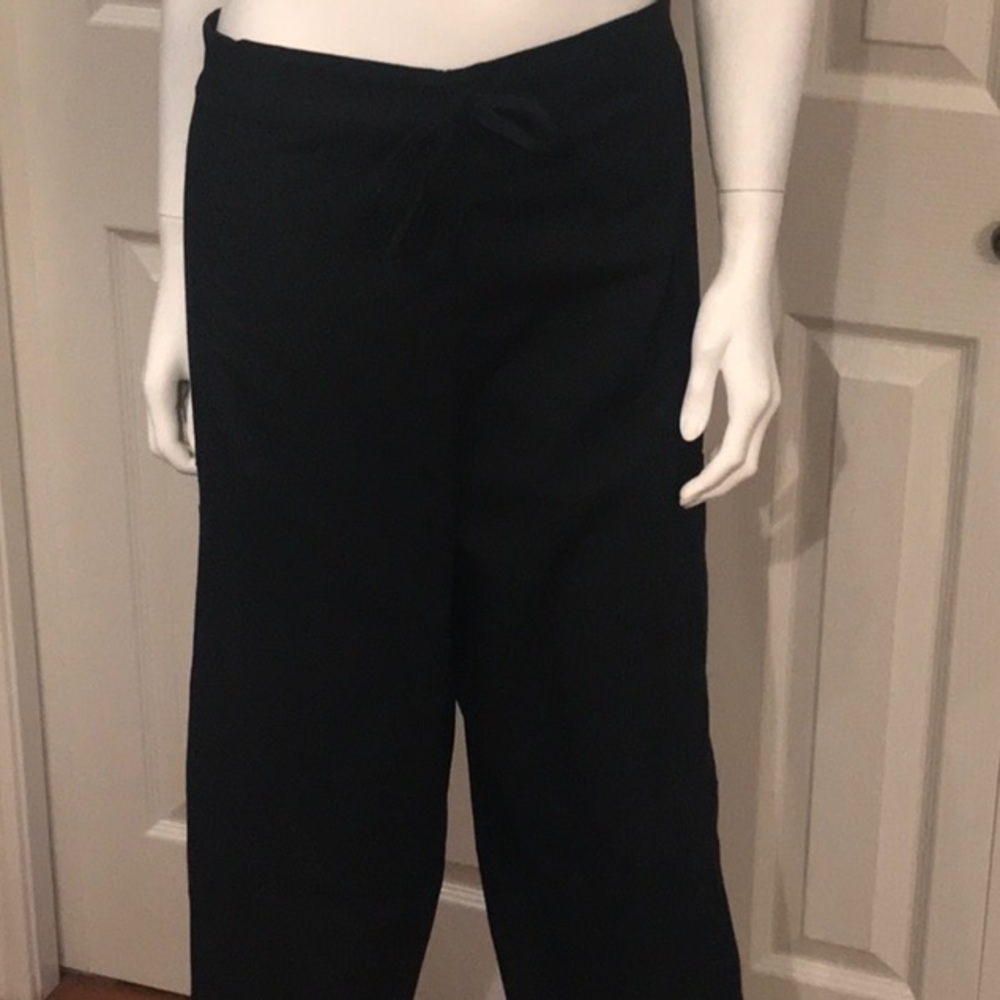 Black Drawstring Scrub Pants
